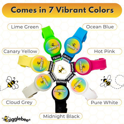 InfoMate Wristband - Watercolor Edition - Butterfly Clasp - Water Resistant, Hypoallergenic, No Charging Required – Bluetooth Tracker Not Included
