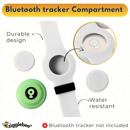 InfoMate Wristband - Watercolor Edition - Pin Buckle - Water Resistant, Hypoallergenic, No Charging Required – Bluetooth Tracker Not Included