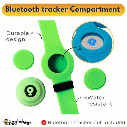 InfoMate Wristband - Watercolor Edition - Pin Buckle - Water Resistant, Hypoallergenic, No Charging Required – Bluetooth Tracker Not Included