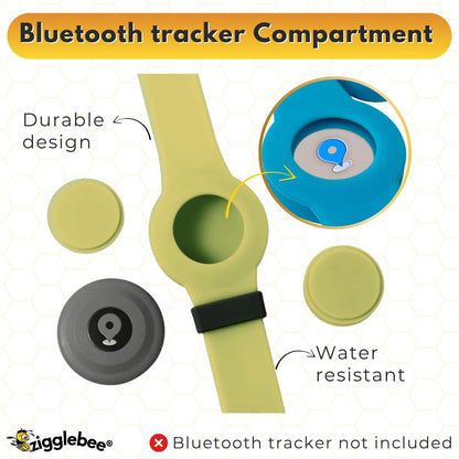 InfoMate Wristband - Watercolor Edition - Butterfly Clasp - Water Resistant, Hypoallergenic, No Charging Required – Bluetooth Tracker Not Included