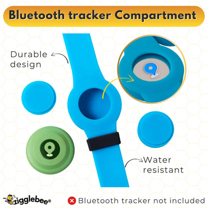 InfoMate Wristband - Watercolor Edition - Butterfly Clasp - Water Resistant, Hypoallergenic, No Charging Required – Bluetooth Tracker Not Included