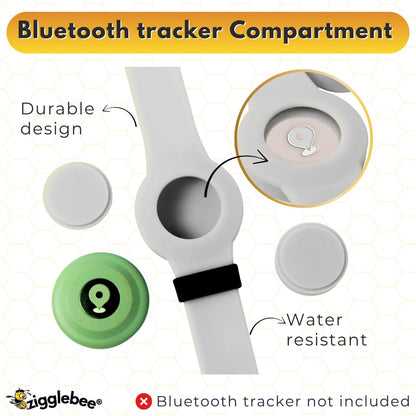 InfoMate Wristband - Watercolor Edition - Butterfly Clasp - Water Resistant, Hypoallergenic, No Charging Required – Bluetooth Tracker Not Included
